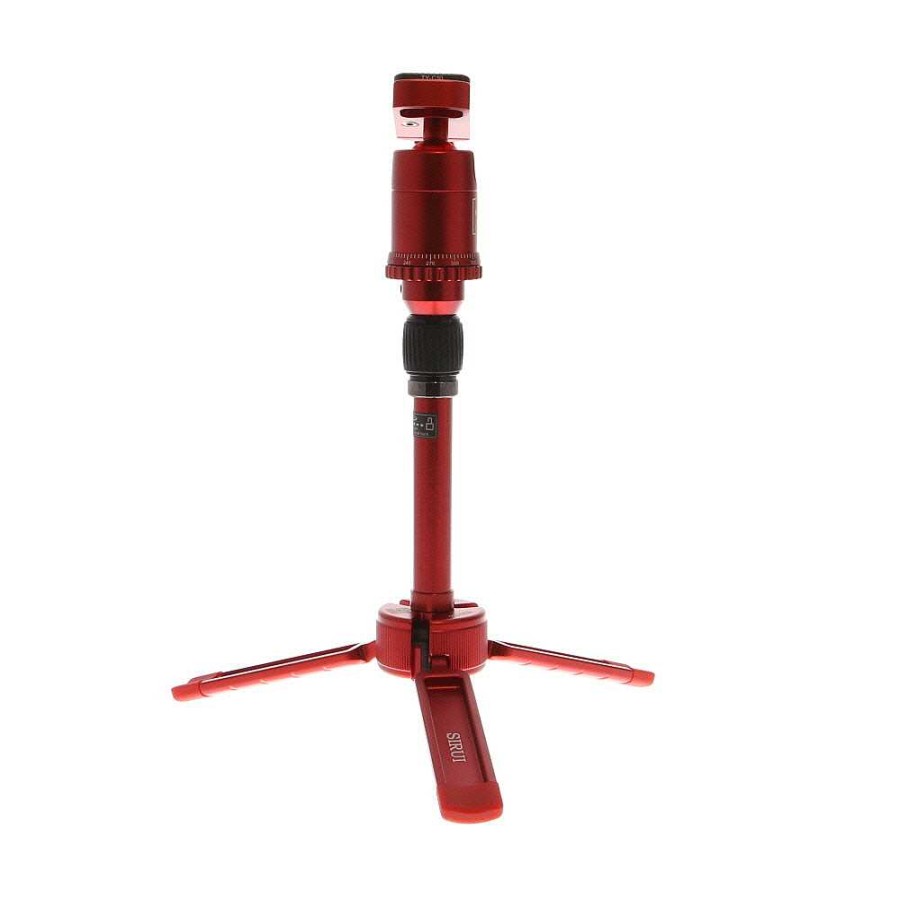 Sirui Tripods With Head | Sirui 3T-35R Tripod With Ball Head, Red 4.5-13.4 In. (Payload 8.8 Lbs.)