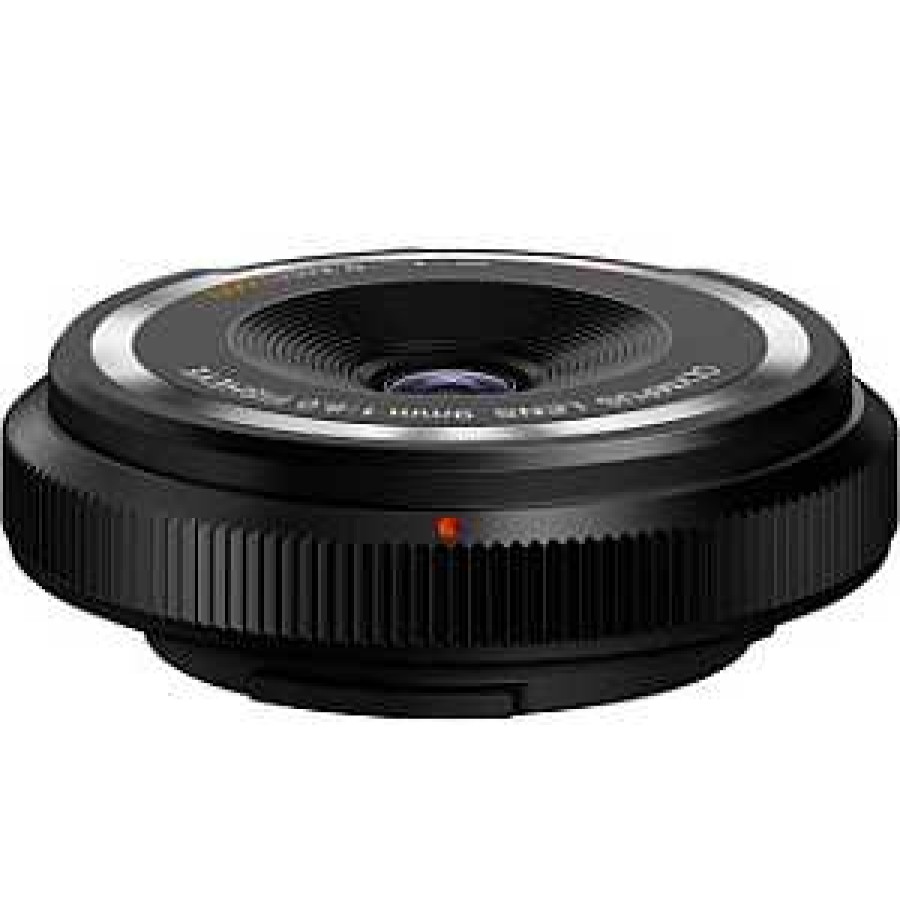 Olympus Mirrorless Lenses | Olympus 9Mm F/8 Fisheye Manual Focus Lens/Body Cap For Mft (Micro Four Thirds), Black