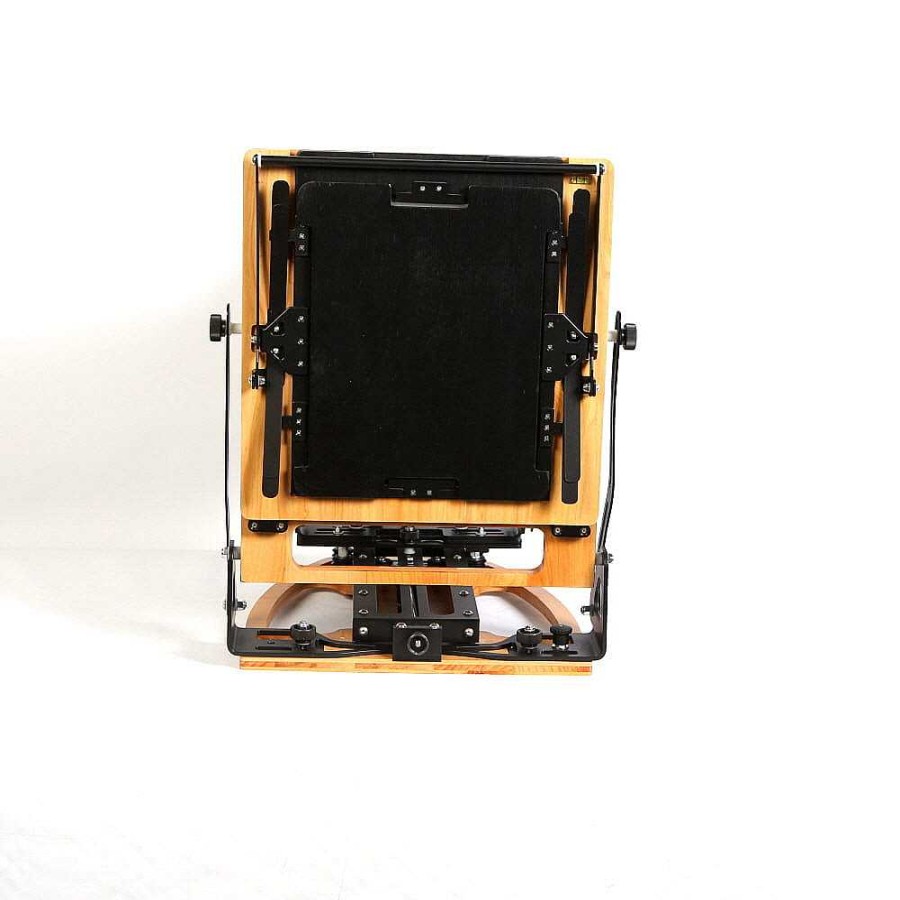 Miscellaneous Large Format Film Cameras | Stenopeika 8X10 810Se2 Folding View Camera With Wood Baseboard, Cypress/Aluminum (141Mm Lens Board)