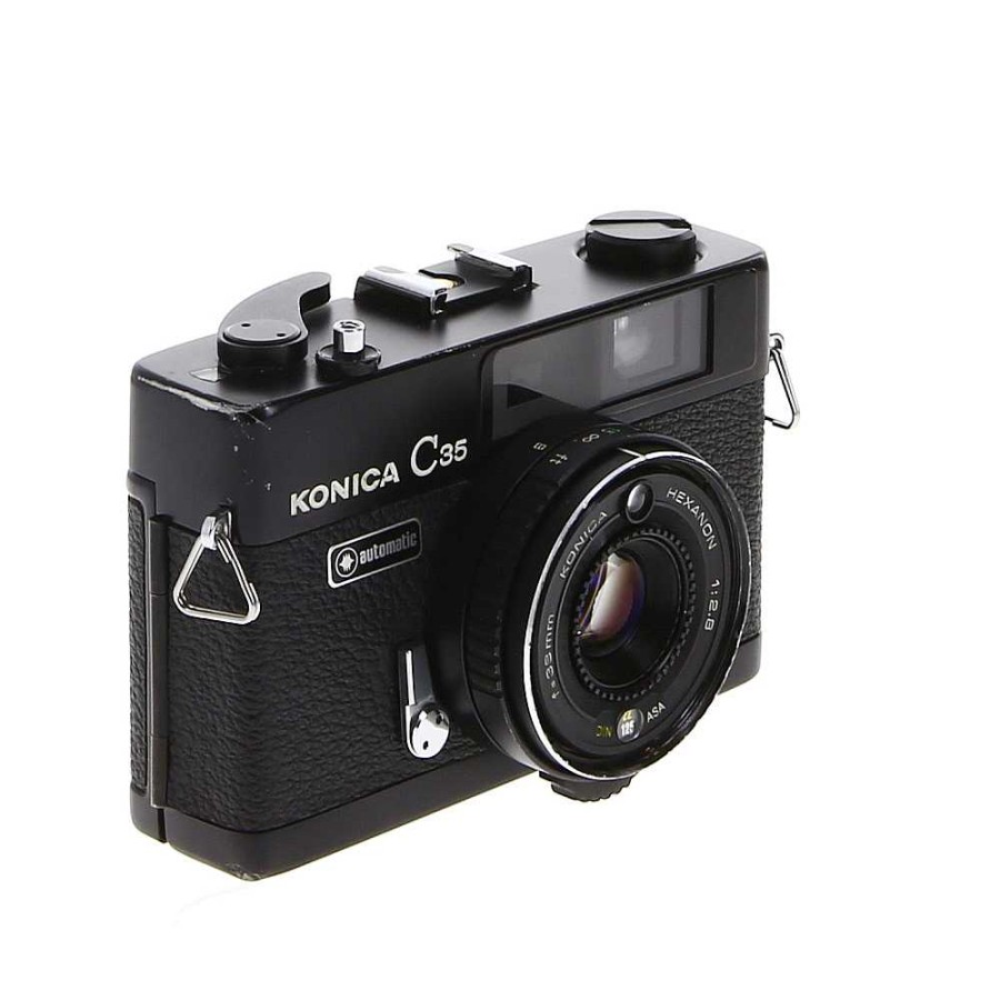 Konica 35Mm Film Cameras | Konica C35 Automatic, Black With 38Mm F/2.8 Hexanon {46}