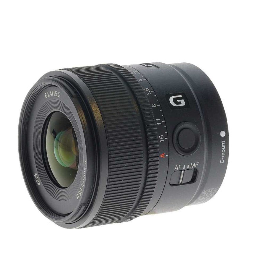 Sony Mirrorless Lenses | Sony E 15Mm F/1.4 G Autofocus Aps-C Lens For E-Mount, Black {55} Sel15F14G