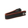 Canon Camera Accessories | Canon Neck Strap 1.25" Black/Red Edge Stitched Silver "Eos R5"