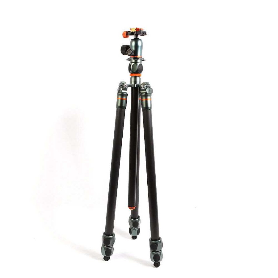 3 Legged Thing Tripods With Head | 3 Legged Thing Winston 2.0 Carbon Fiber Tripod/Monopod With Center Column, Airhed Pro Ball Head, 3-Section, Gray/Copper, 9.1-76.4 In.