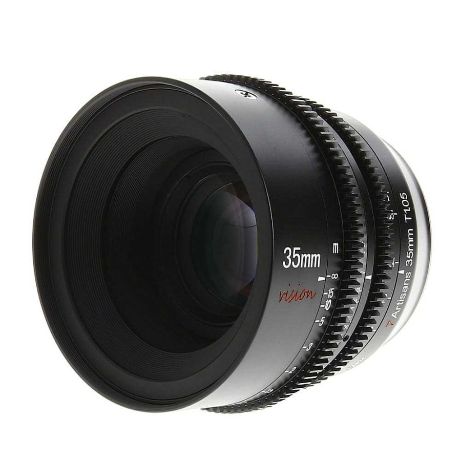 7artisans Mirrorless Lenses | 7Artisans 35Mm T1.05 Vision Cine Aps-C Lens For Leica L-Mount {82} Scale In Feet, Meters