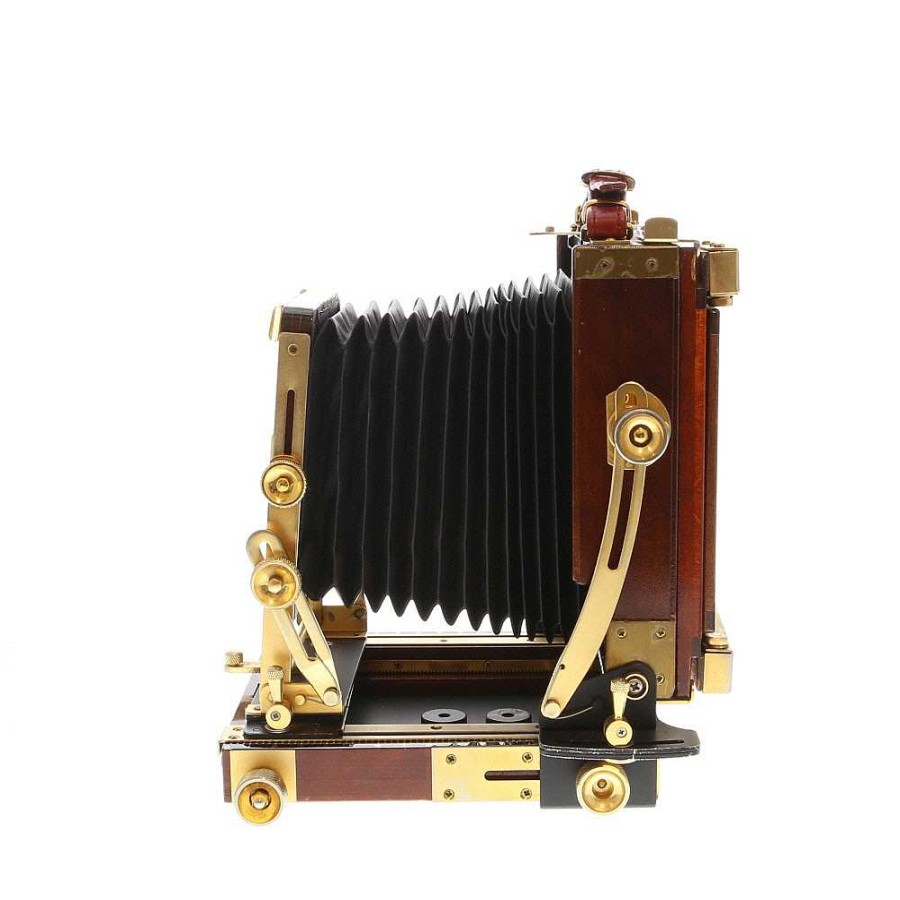 Tachihara Large Format Film Cameras | Tachihara 4X5 Folding Field Camera Body, Cherry Wood With Brass Fittings