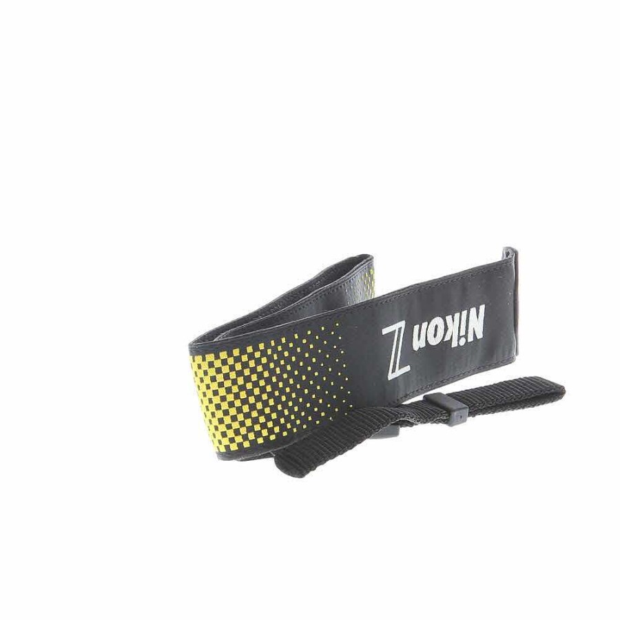 Nikon Camera Accessories | Neck Strap 1.5" Black Yellow Stitched White "Nikon Z" (An-Dc19)