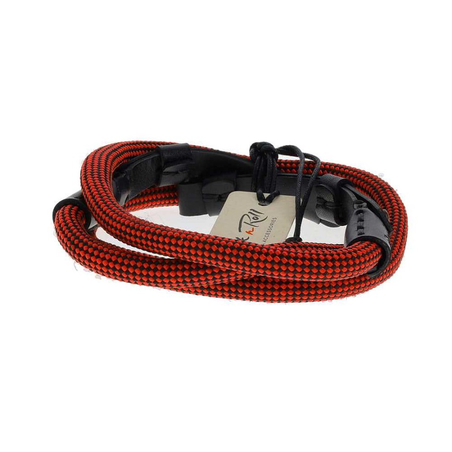 Rock n Roll Camera Accessories | Rock N Roll Sl2 Snake Rope Camera Strap, Cadmium Red/Black, 125Cm