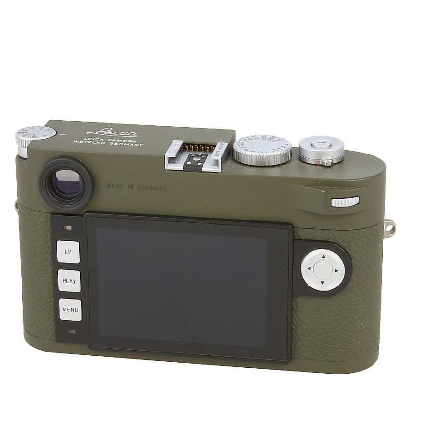 Leica Mirrorless Cameras | Leica M10-P (Type No. 3656) Edition "Safari" Digital Rangefinder Camera Body, Olive Green Paint {24Mp} 20015