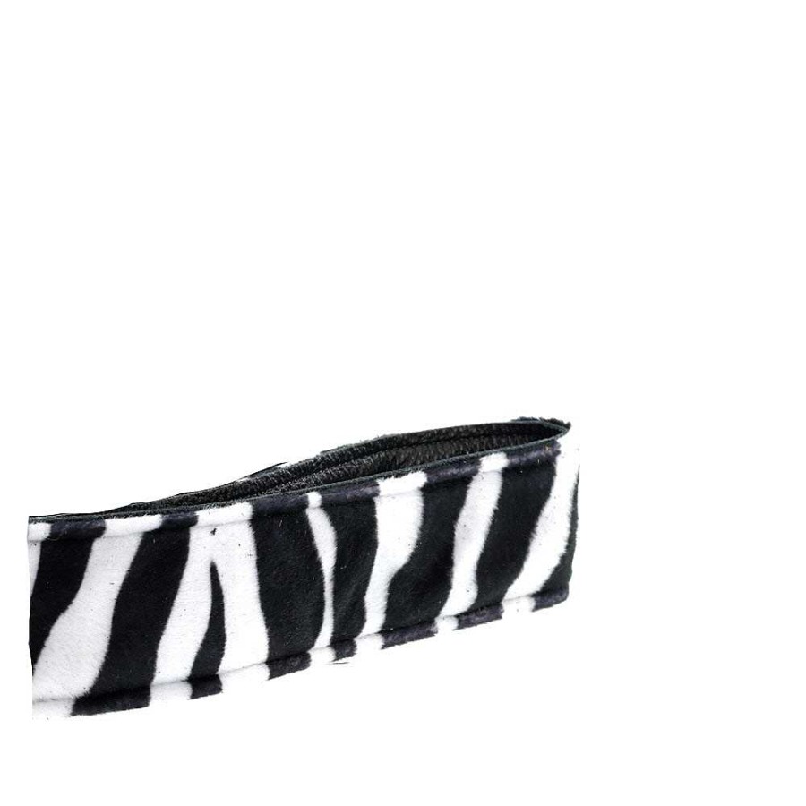 Perri's Leathers LTD Camera Accessories | Perri'S Leathers Ltd. Camera Strap, Black/White Zebra Faux Fur, 2 In.