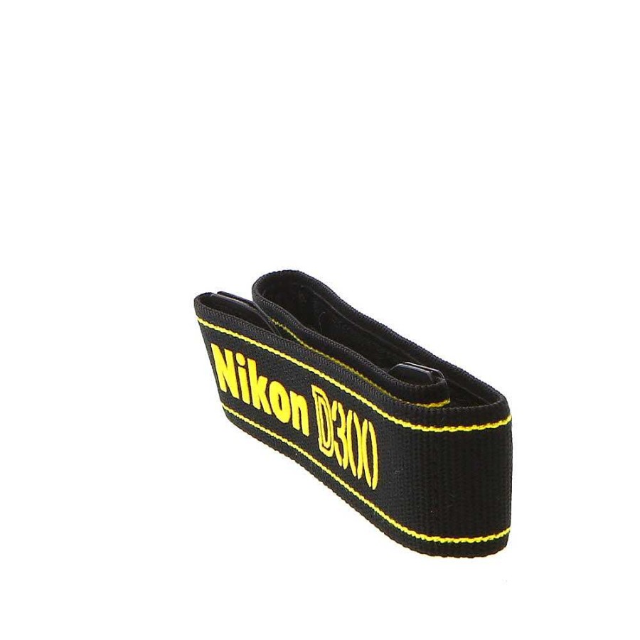 Nikon Camera Accessories | Nikon Neck Strap 1.5/" Black Yellow Stitch D300 (An-D300)