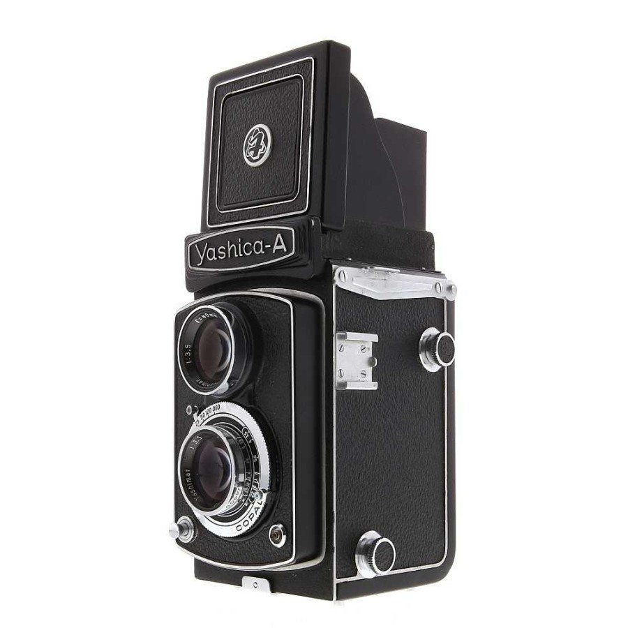 Yashica Medium Format Film Cameras | Yashica A Medium Format Tlr Camera, Black, 80Mm F/3.5 Yashimar