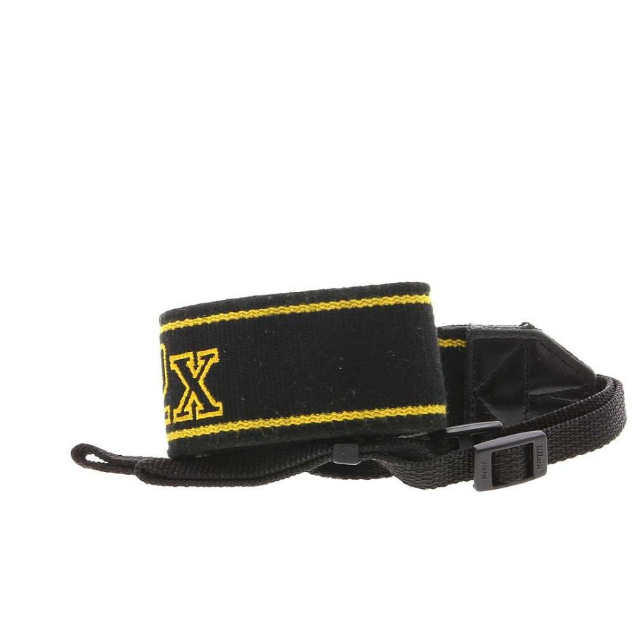 Nikon Camera Accessories | Nikon Neck Strap 1.75/" Black Yellow Stitch D2X