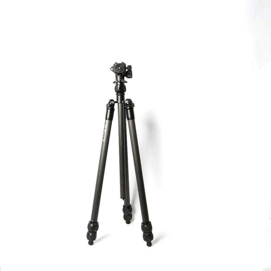 3 Legged Thing Tripods With Head | 3 Legged Thing Winston 2.0 Carbon Fiber Tripod/Monopod With Center Column, Airhed Pro Ball Head, 3-Section, Black/Matte Black, 9.1-76.4 In.