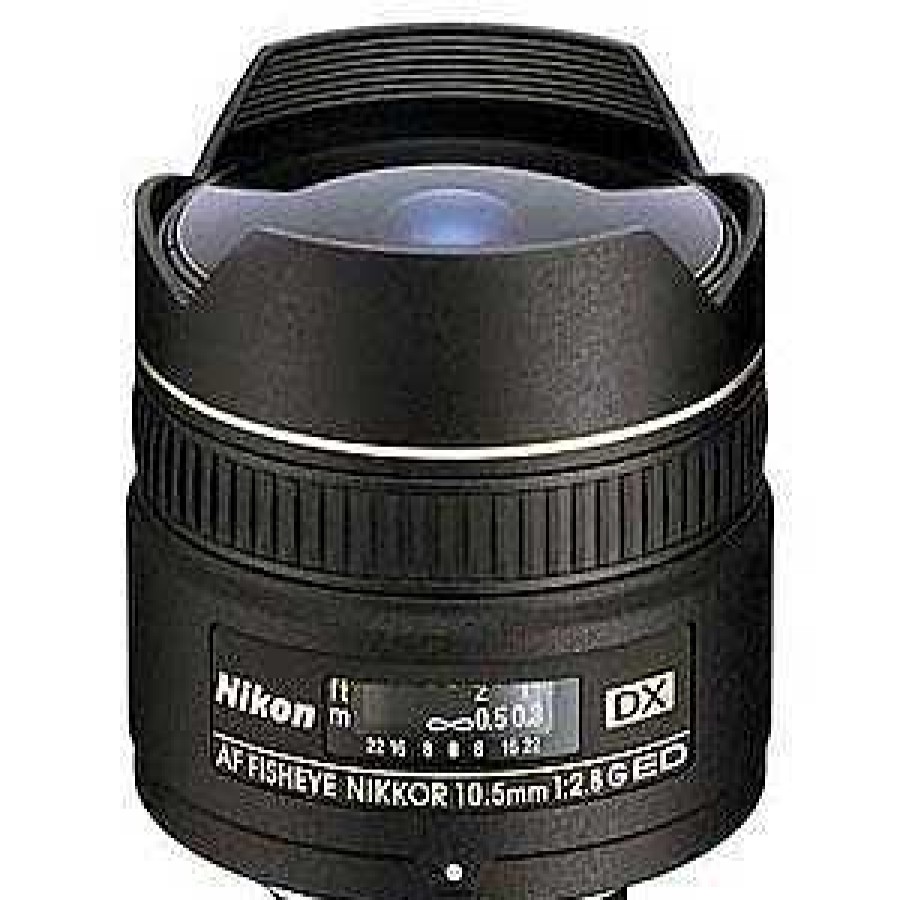 Nikon Slr & Dslr Lenses | Nikon Af Dx Nikkor 10.5Mm F/2.8 G Ed Fisheye Autofocus Aps-C Lens For F-Mount, Black {Rear Gel}