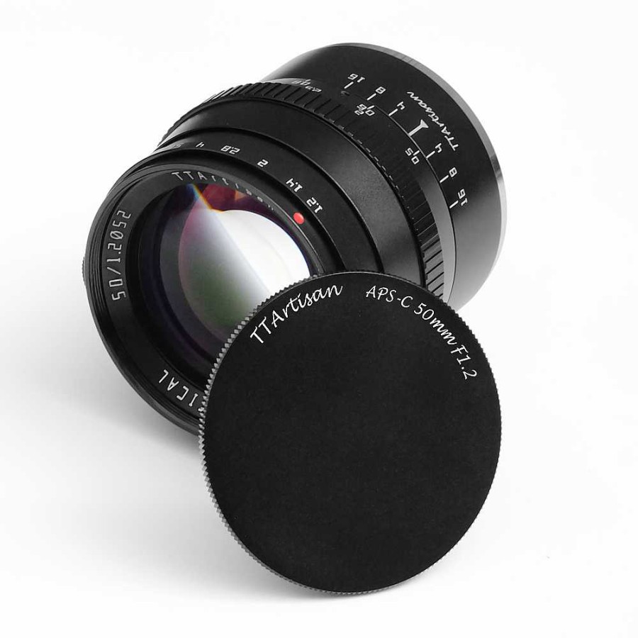 TTArtisan Mirrorless Lenses | Ttartisan 50Mm F/1.2 Manual Aps-C Lens For Canon M-Mount, Black {52}