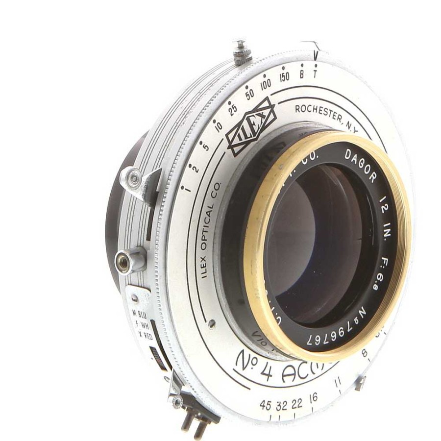 Goerz Large Format & View Camera Lenses | Goerz 12 In. (305Mm) F/6.8 Gold Ring Dagor Ilex Acme Synchro Bt Bi-Post (65Mt) 8X10 Lens