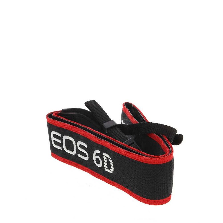 Canon Camera Accessories | Neck Strap 1.5/" Wide Black/Red Edge Stitched Silver /"Canon Eos 6D/"