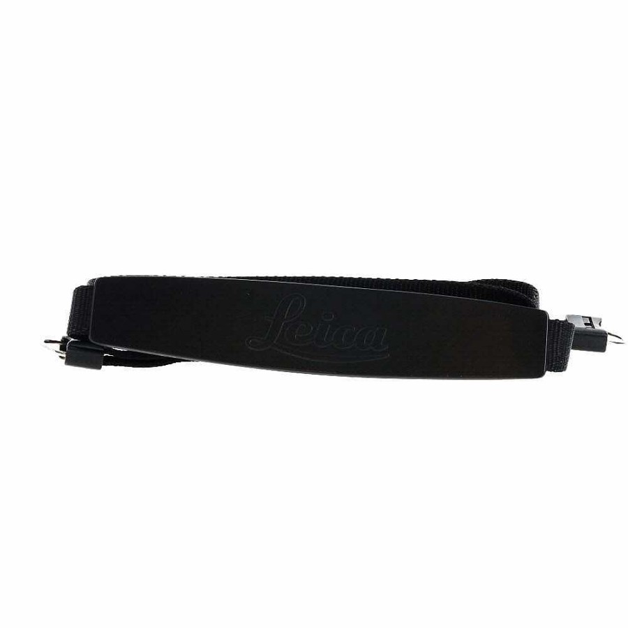 Leica Camera Accessories | Leica Fiber Strap With 1 In. Tapered Rubber Pad, Black (14312)