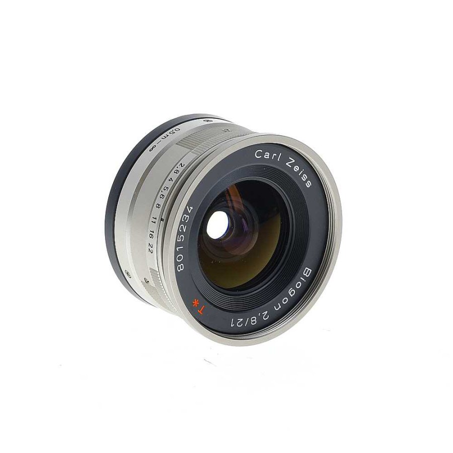 Contax Rangefinder Lenses | Contax 21Mm F/2.8 Zeiss Biogon T* Lens For G-Series, Titanium {55} Without Finder (For G2, Modified G1 Body)