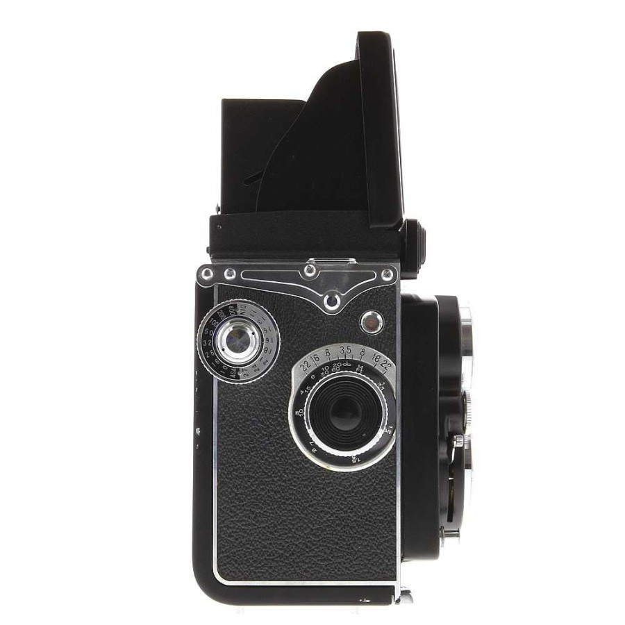 Yashica Medium Format Film Cameras | Yashica D Medium Format Tlr Camera With 80Mm F/3.5 Yashikor, Black With Black Leather (120 Film)