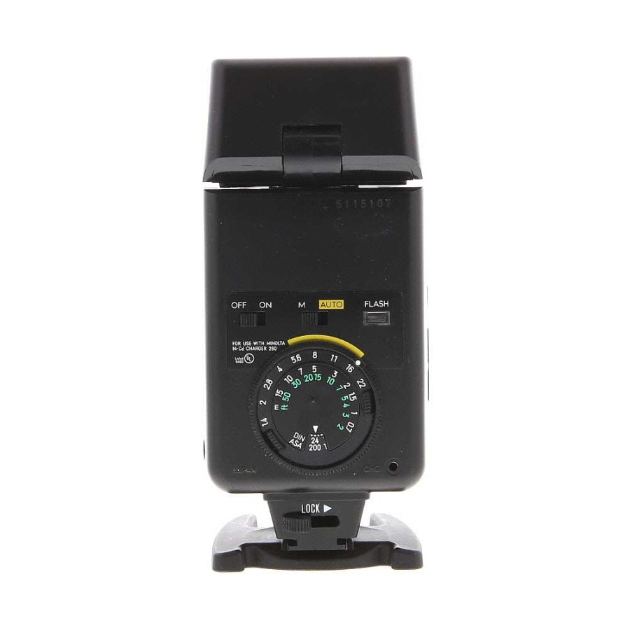 Minolta On-Camera Flashes & Lights | Minolta 280 Auto Flash [Gn80] {Bounce, Swivel}