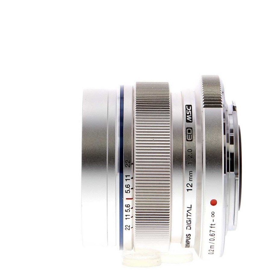 Olympus Mirrorless Lenses | Olympus 12Mm F/2 M.Zuiko Digital Ed Msc Autofocus Lens For Mft (Micro Four Thirds) Silver {46}