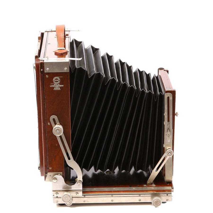 Deardorff Large Format Film Cameras | Deardorff 8X10 Chicago Folding View Camera Body Without Front Swings, Or Metal Tripod Mounting Plate (Requires Rounded Corner Lens Board)