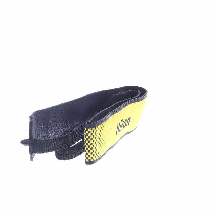 Nikon Camera Accessories | Neck Strap 1.5" Black Yellow Stitched White "Nikon Z" (An-Dc19)