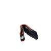 Canon Camera Accessories | Canon Neck Strap 1.25" Black/Red Edge Stitched Silver "Eos R7"