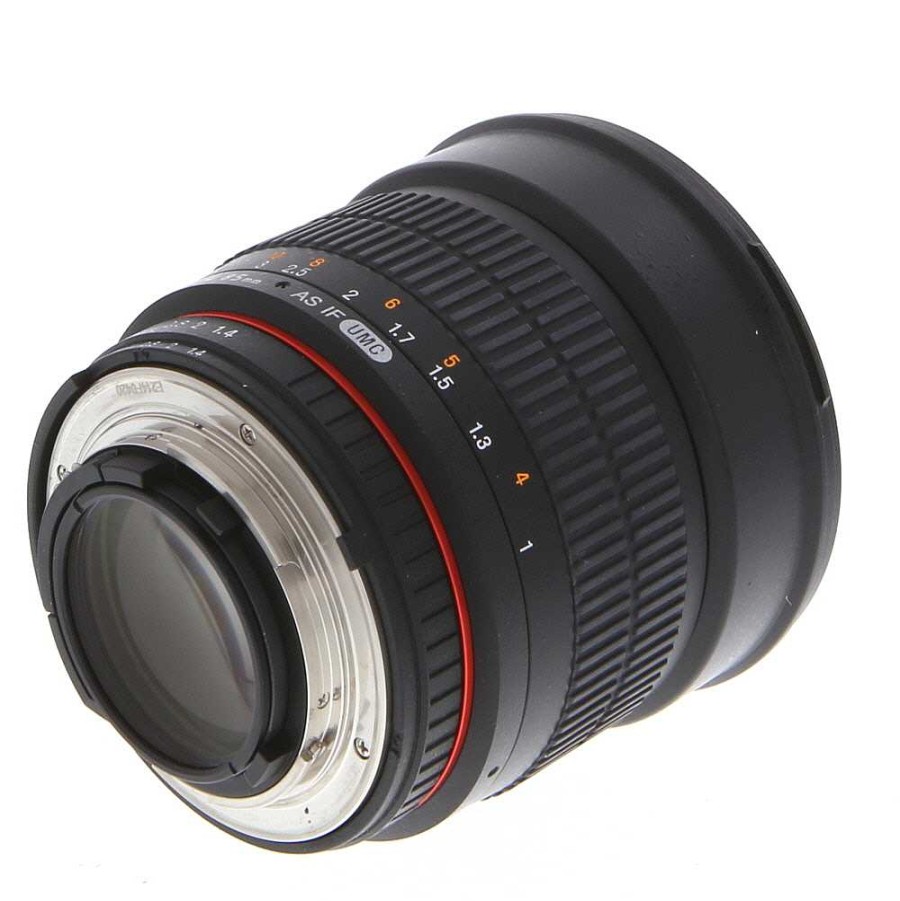 Rokinon Slr & Dslr Lenses | Rokinon 85Mm F/1.4 Ae As If Umc Manual Focus Lens (With Ae Chip) For Nikon F-Mount, Black With Gold Ring {72}