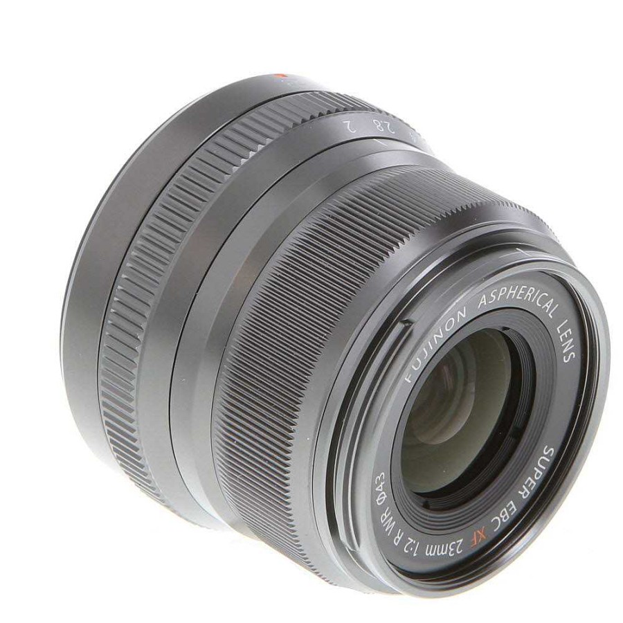 Fuji Mirrorless Lenses | Fujifilm Xf 23Mm F/2 R Wr Fujinon Aps-C Lens For X-Mount, Graphite Silver Edition {43}