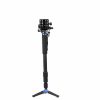 Benro Monopods | Benro Hmma48Cs4H Series 4 Carbon Fiber Hybrid Monopod With 3-Leg Locking Base, S4H Head, 4-Section, 27.4-71.7 In.