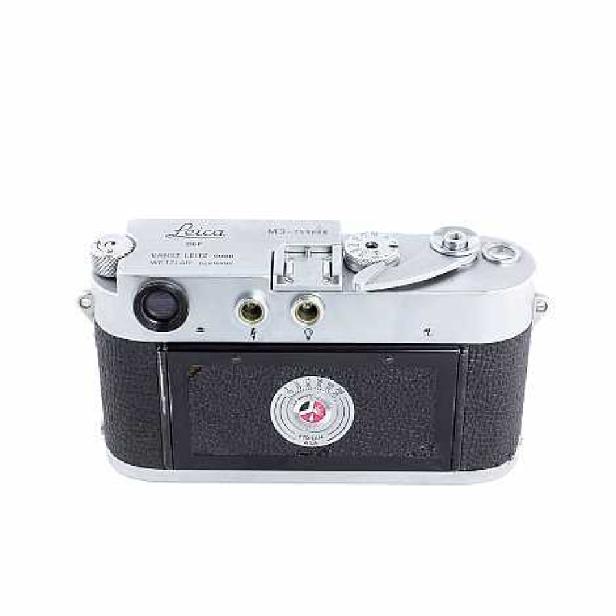 Leica 35Mm Film Cameras | Leica M3 Double Stroke 35Mm Rangefinder Camera Body, Chrome (Large M3 On Top Plate, German)