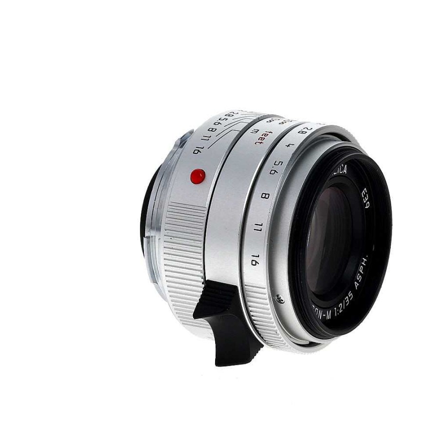 Leica Rangefinder Lenses | Leica 35Mm F/2 Summicron-M Aspherical Lens With Protection Ring For M-Mount, Silver, Germany, 6-Bit {E39} 11674