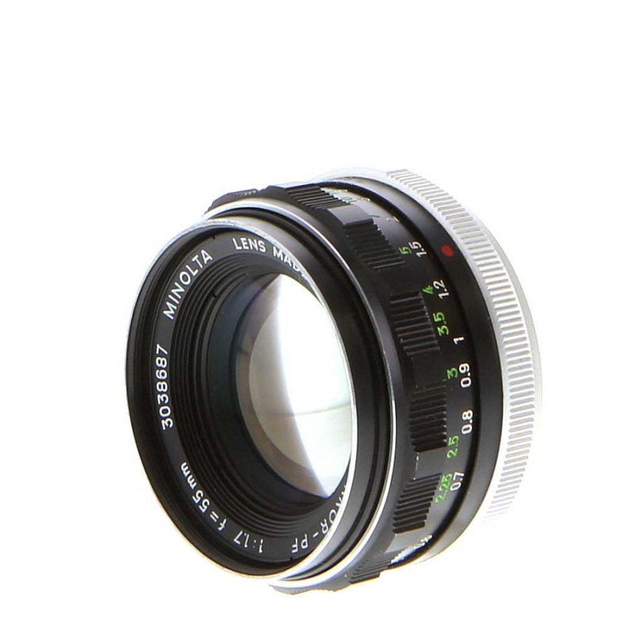 Minolta Slr & Dslr Lenses | Minolta 55Mm F/1.7 Rokkor Pf Mc Mount Manual Focus Lens {52}