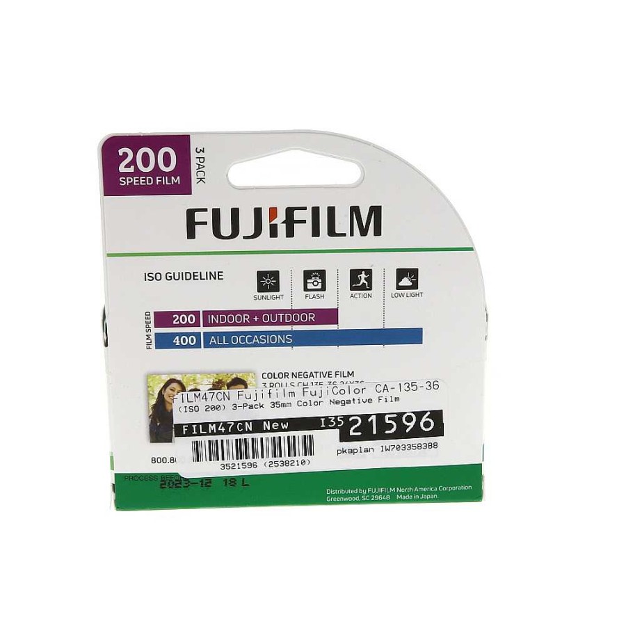 Fuji Camera Accessories | Fujifilm Fujicolor Ca-135-36 (Iso 200) 3-Pack 35Mm Color Negative Film