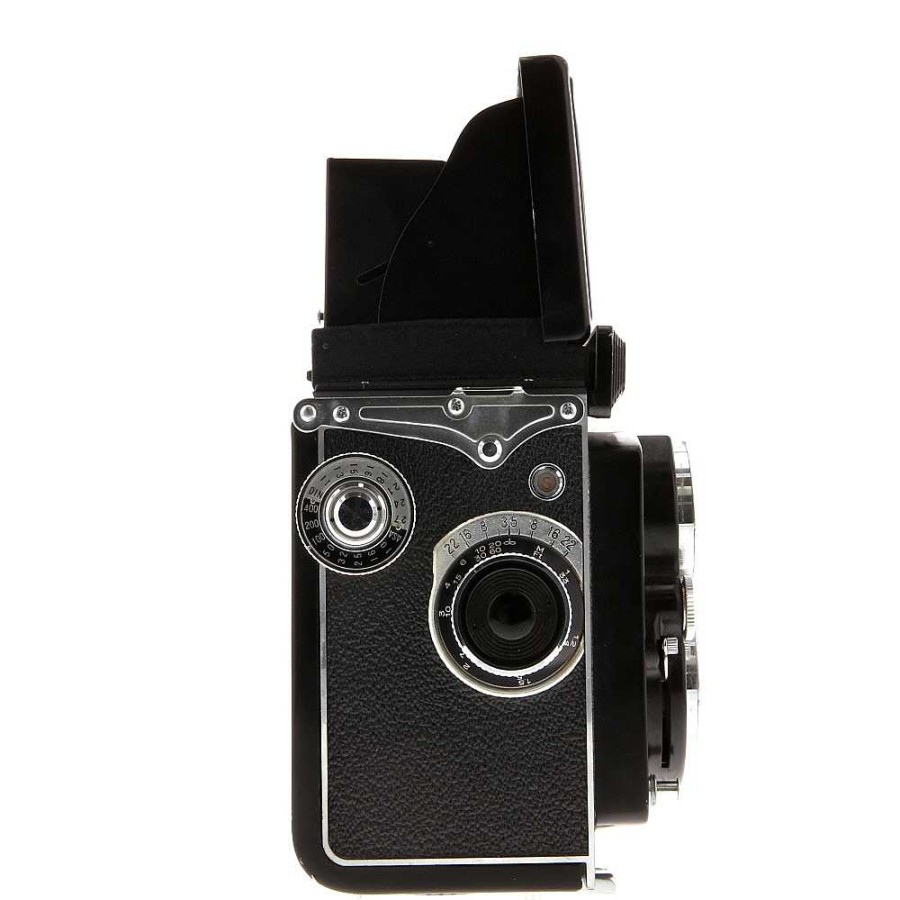 Yashica Medium Format Film Cameras | Yashica D Medium Format Tlr Camera With 80Mm F/3.5 Yashinon, Black With Black Leather (120 Film)