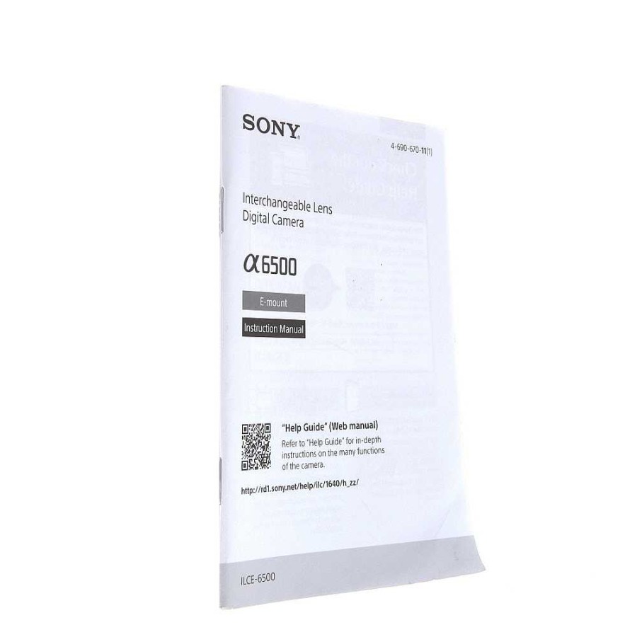 Sony Books, Instructions & Videos | Sony A6500 Instructions