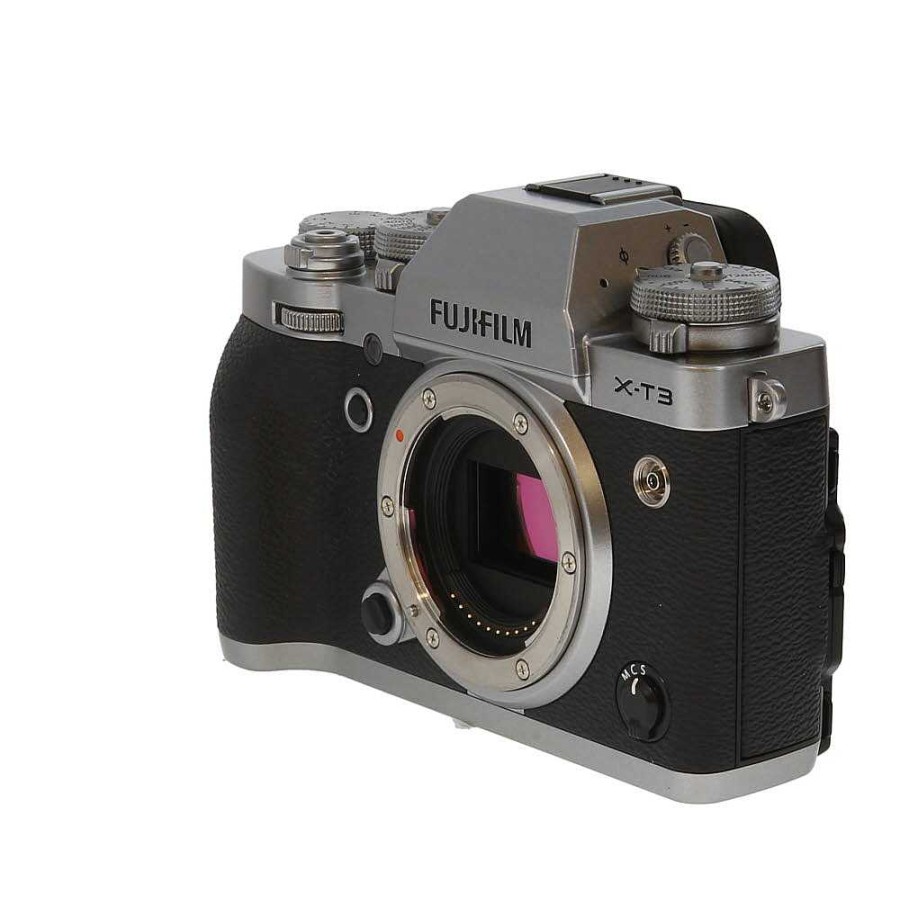 Fuji Mirrorless Cameras | Fujifilm X-T3 Mirrorless Camera Body, Silver {26.1Mp} Without Ef-X8 Flash