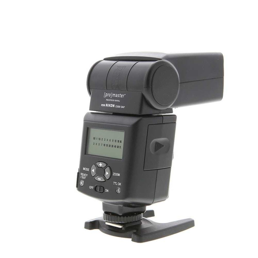 Promaster On-Camera Flashes & Lights | Promaster 1247 Fl1 I-Ttl Flash For Nikon Digital [Gn180] {Bounce, Swivel, Zoom}