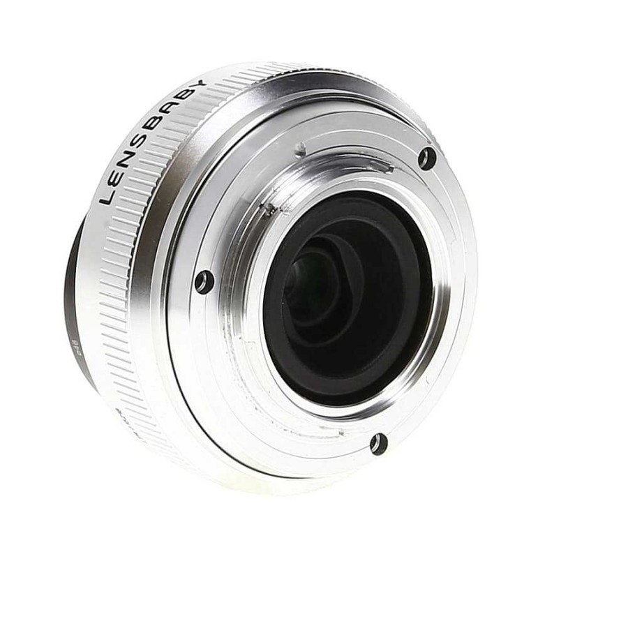 Lensbaby Mirrorless Lenses | Lensbaby Trio 28Mm F/3.5 Lens For Canon Ef-M Mount, Silver {46} Sweet, Twist, Velvet