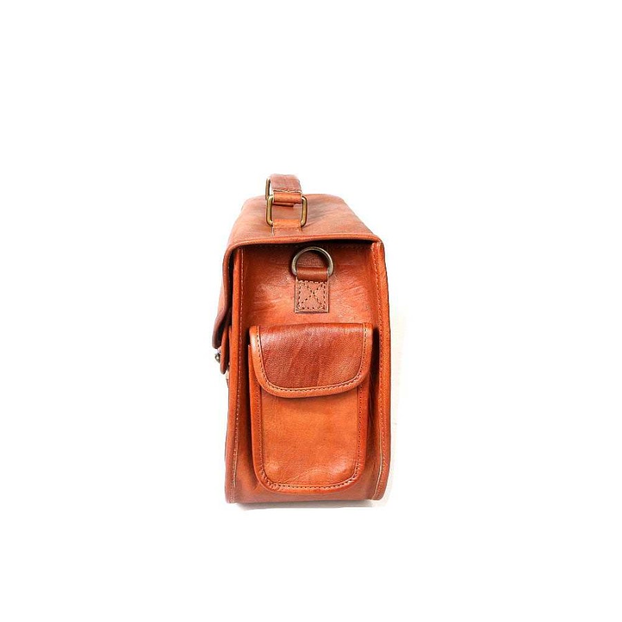 Miscellaneous Bags & Cases | Rofozzi Icon Camera Bag, Brown Leather, 13X10.6X5 In.