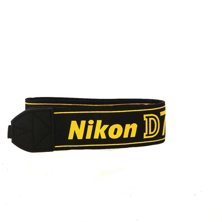 Nikon Camera Accessories | Nikon Neck Strap 1.5/" Black Yellow Stitch D750 (An-Dc14)