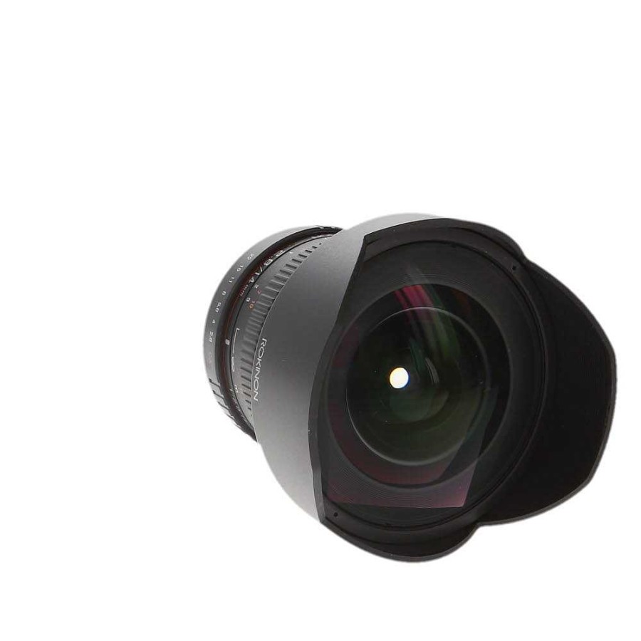 Rokinon Slr & Dslr Lenses | Rokinon 14Mm F/2.8 Ed As If Umc Manual Lens For Canon Ef-Mount With Built-In Hood