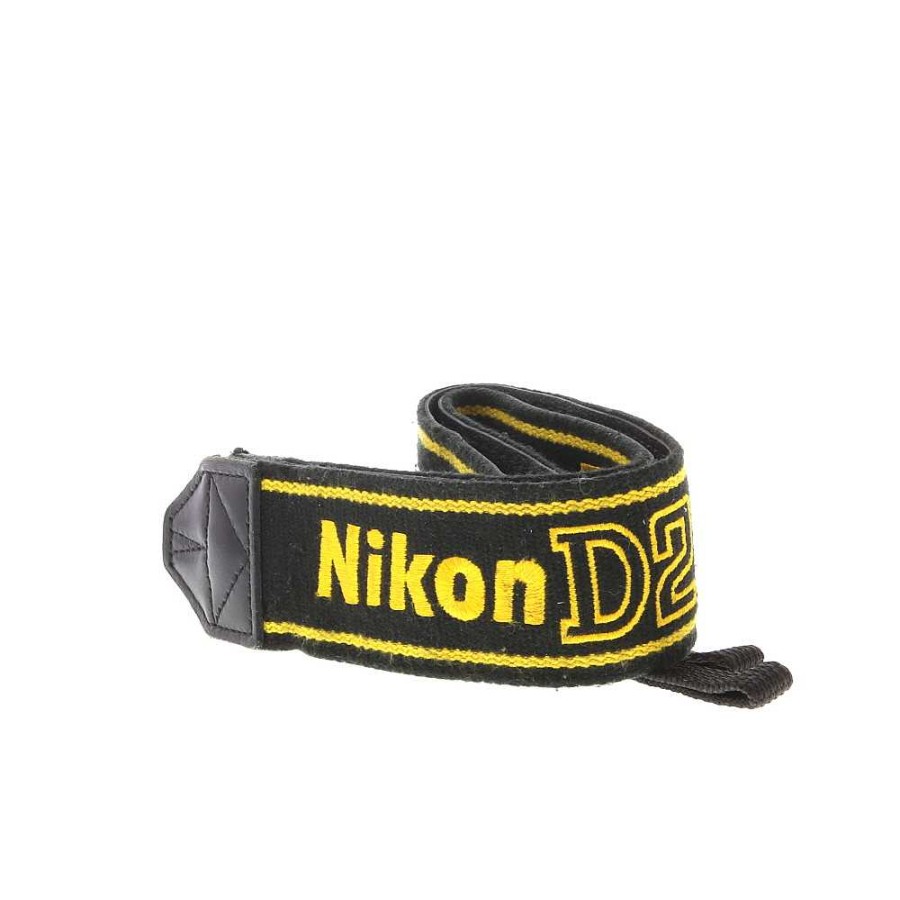 Nikon Camera Accessories | Nikon Neck Strap 1.75/" Black Yellow Stitch D2X