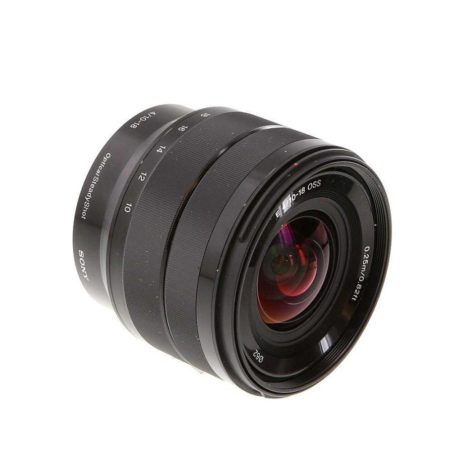 Sony Mirrorless Lenses | Sony E 10-18Mm F/4 Oss Autofocus Aps-C Lens For E-Mount, Black [62] Sel1018