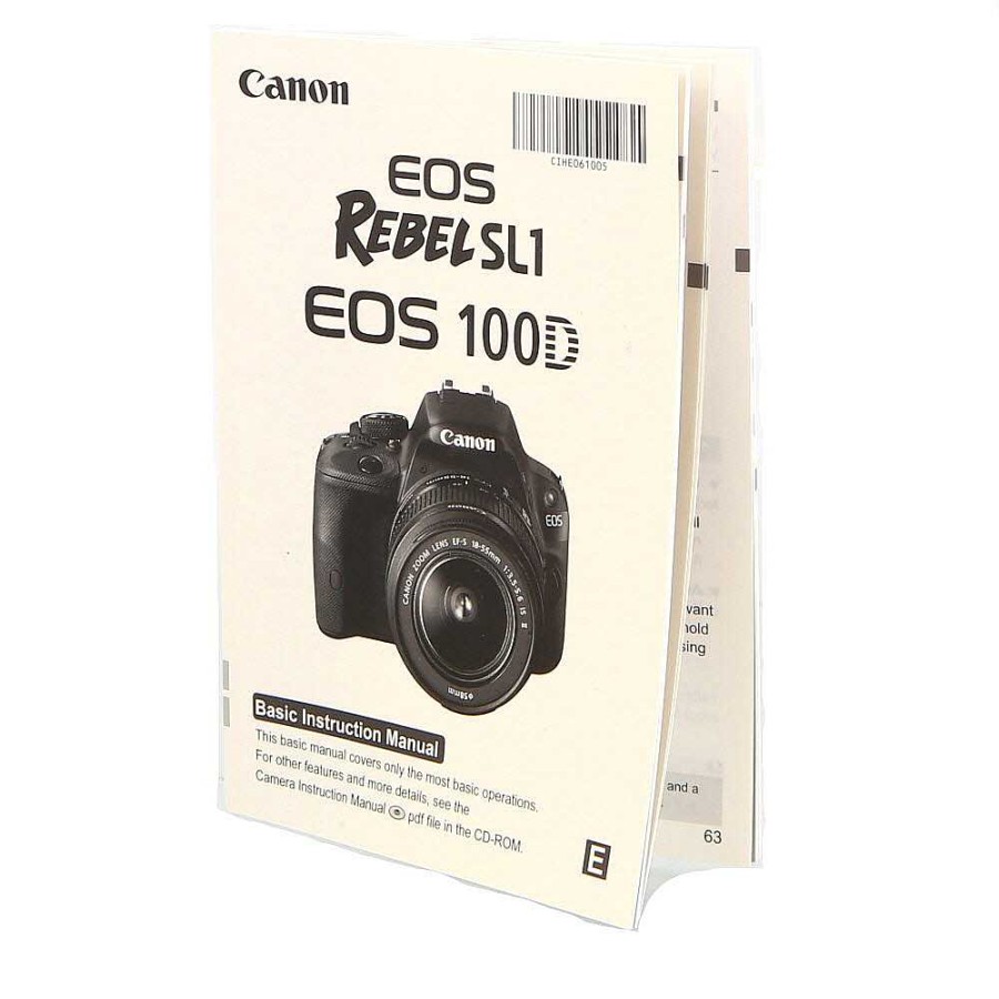 Canon Books, Instructions & Videos | Canon Eos Rebel Sl1/Eos 100D Instructions