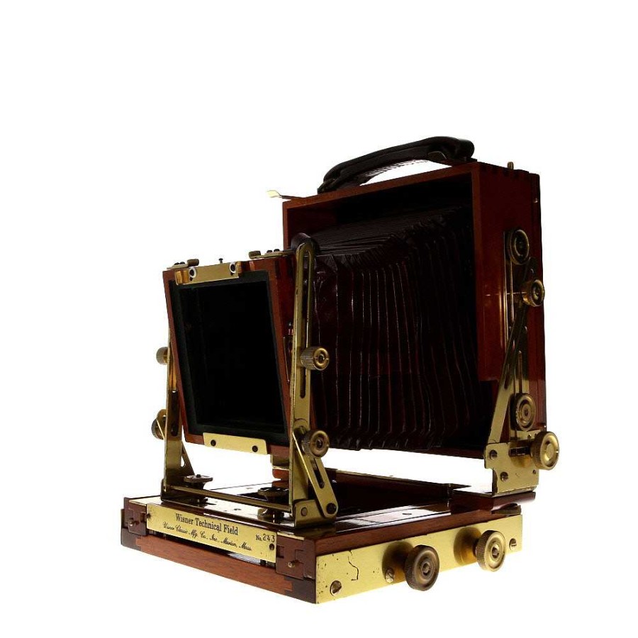 Wisner Large Format Film Cameras | Wisner 4X5 Technical Field Camera With Red Bellows